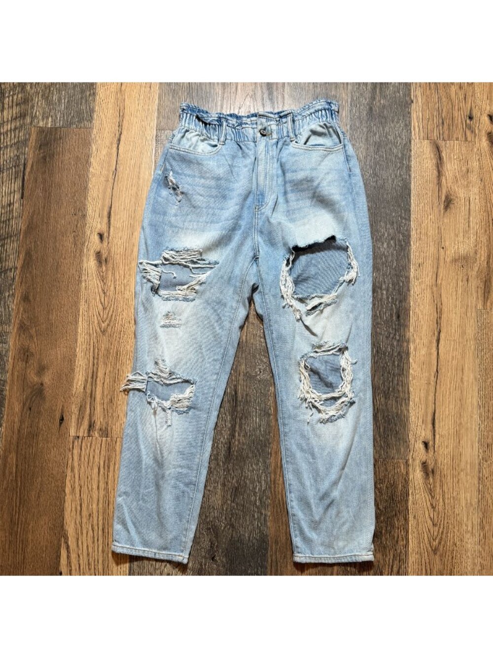 Kancan Darel Ultra High Rise Paperbag Mom Jeans Women's Size 15/31 in EUC!